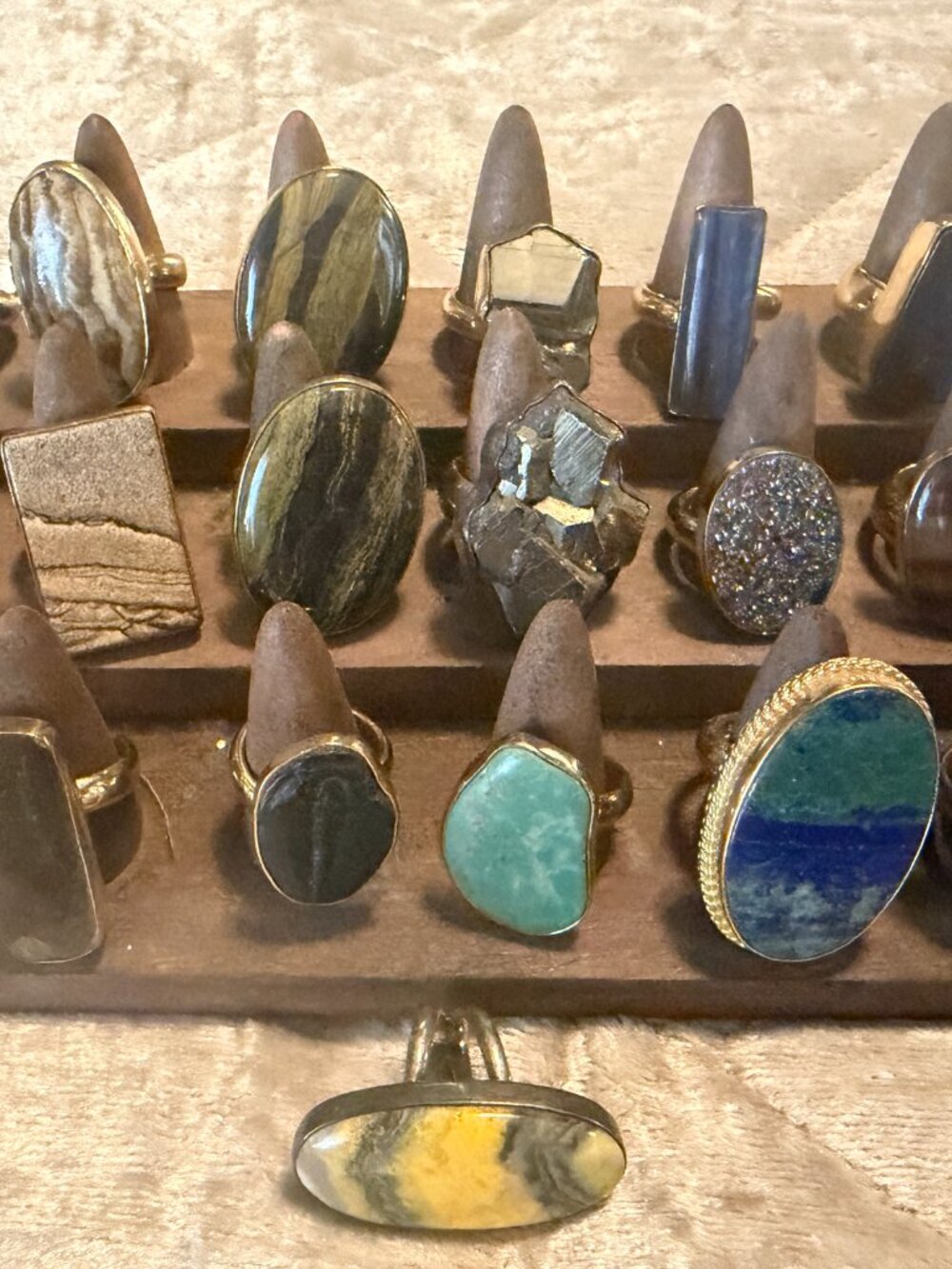 Charles Albert Adjustable Ring Assortment (Various Crystals/Stones) - Picture 3 of 3